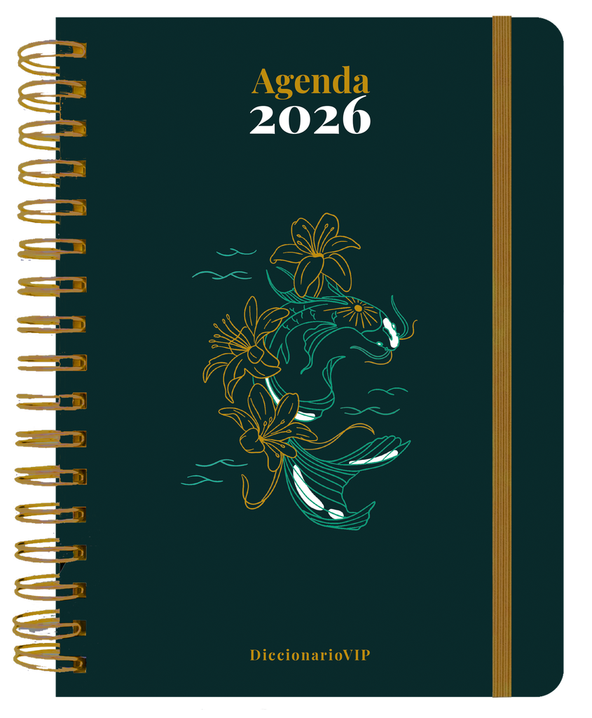 Agenda anual diaria 2026 "DiccionarioVip"